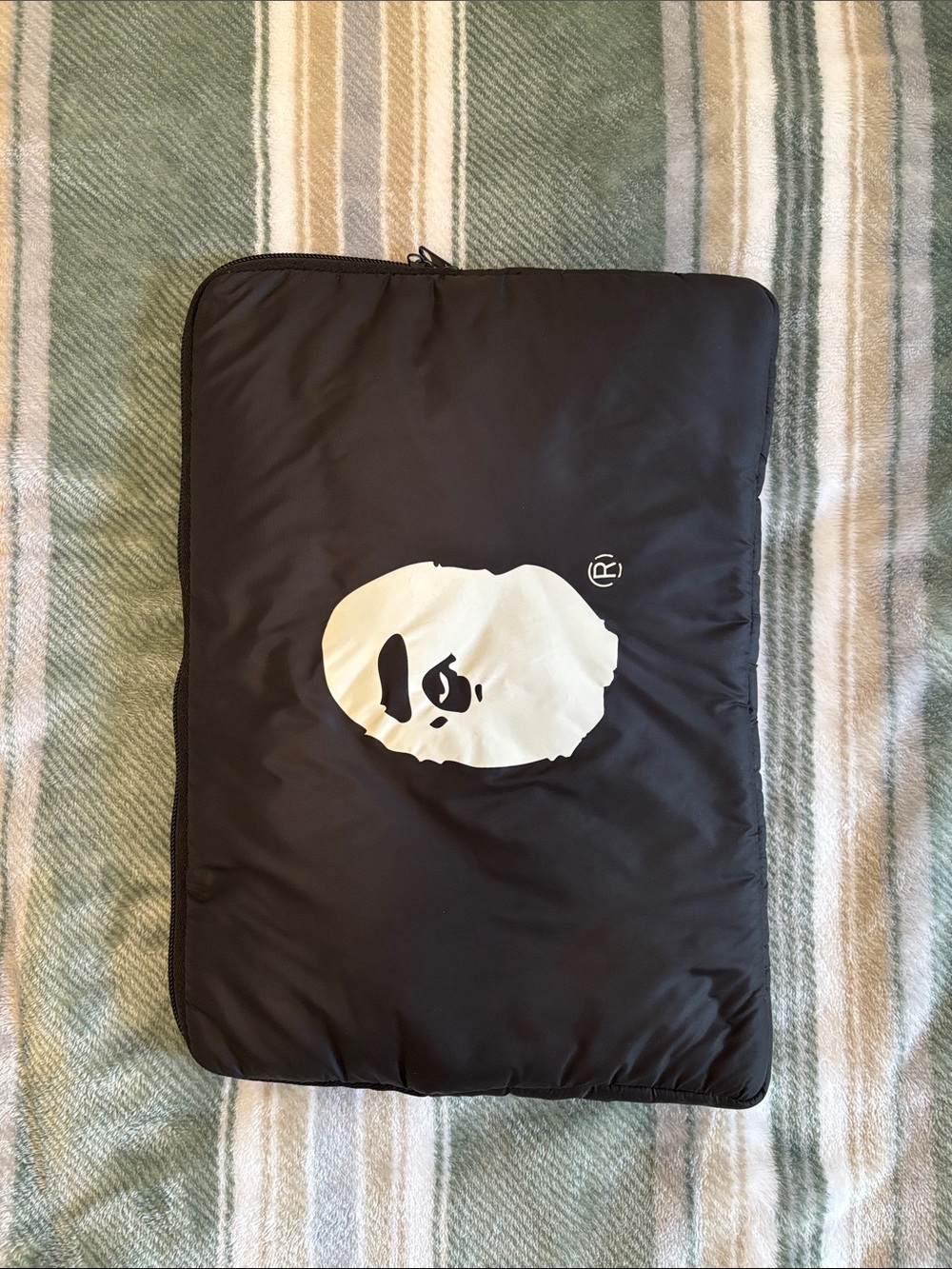 BAPE Laptop Sleeve with White Ape Logo